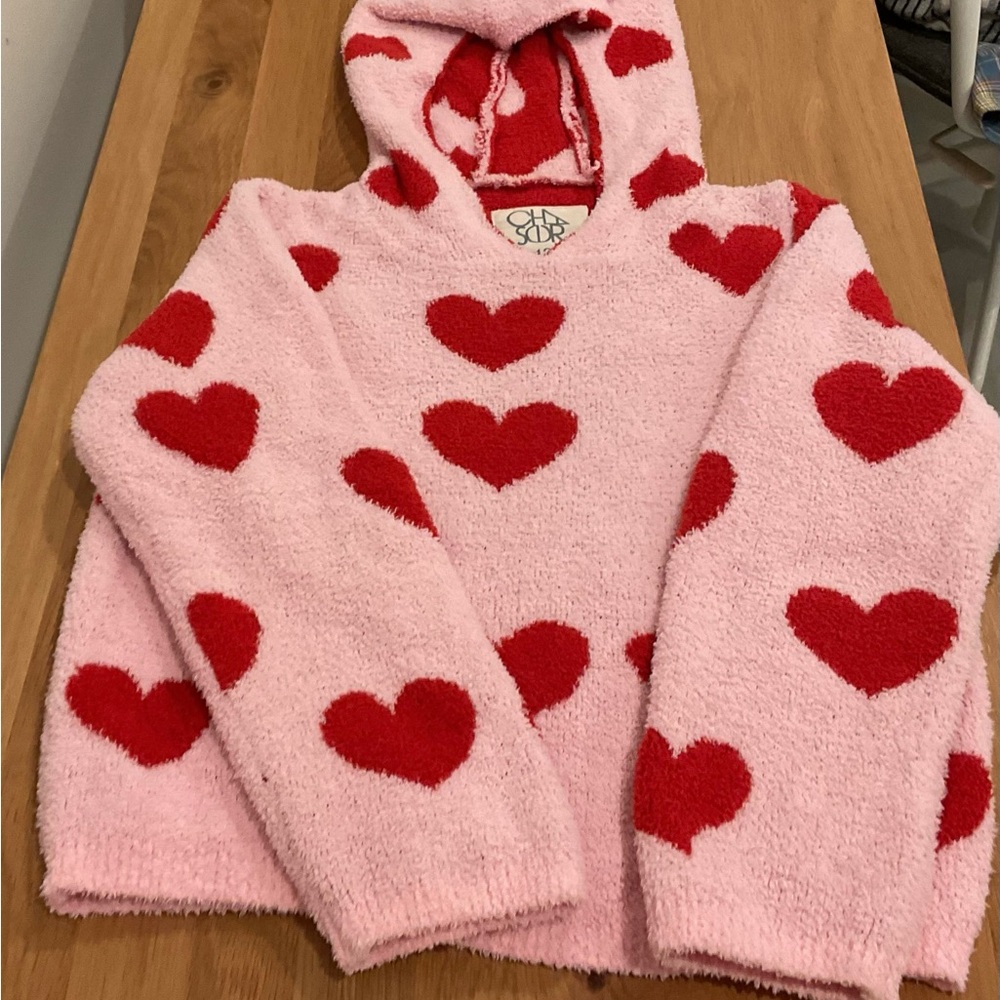 Chaser brand cozy fleece heart set